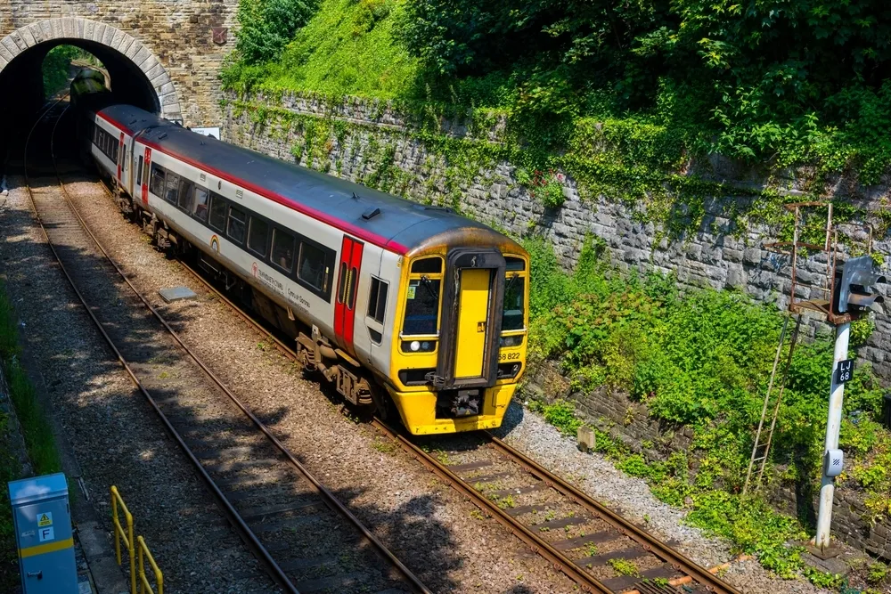 Train in Conwy, Wales