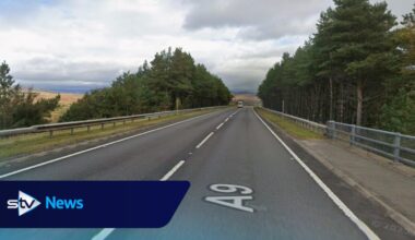 Man, 20, dies after crash between van and lorry on A9 in the Highlands