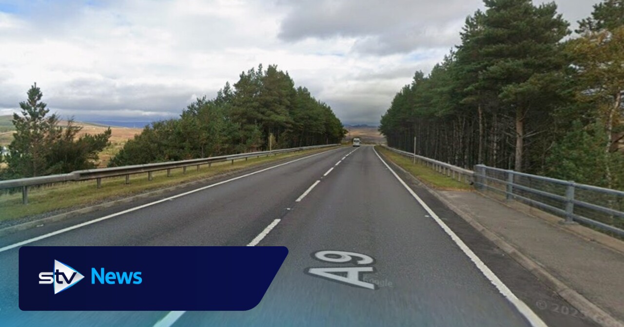 Man, 20, dies after crash between van and lorry on A9 in the Highlands