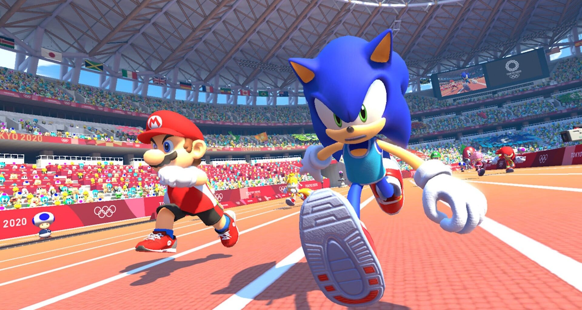 Random: Nintendo Apparently Wasn't Happy About Sonic's Foot Being In Front Of Mario's Foot