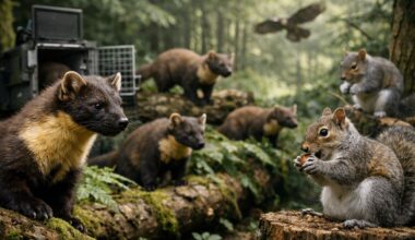 Wildlife is getting a new boost with pine martens in the Lake District, where their reintroduction is putting pressure on grey squirrels and reorganizing forest ecosystems.