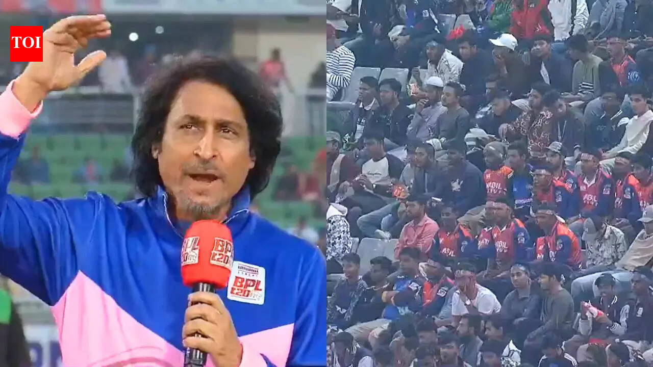 'Make some noise': Pakistan's Ramiz Raja embarrasses himself in front of Bangladesh crowd - Watch | Cricket News