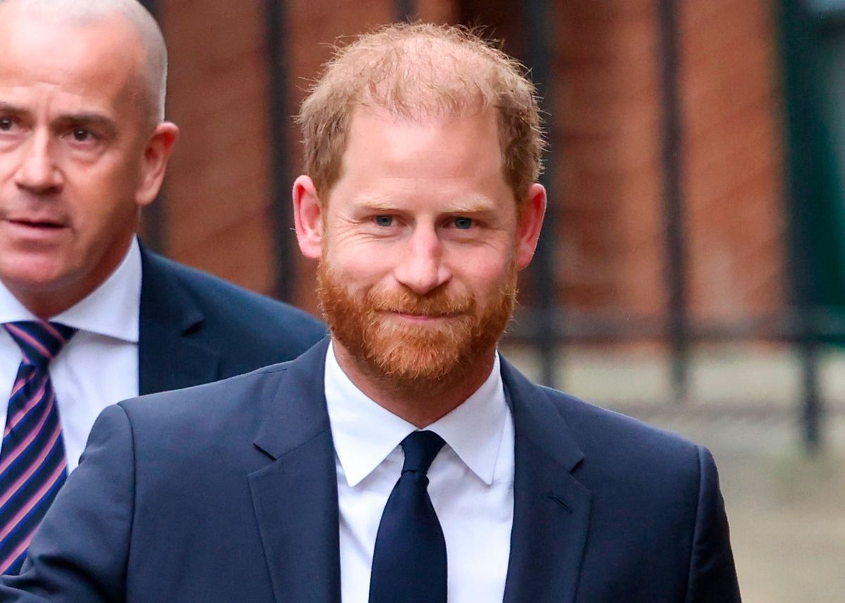Prince Harry arrives at the High Court today for the start of his trial against the publishers of the Daily Mail
