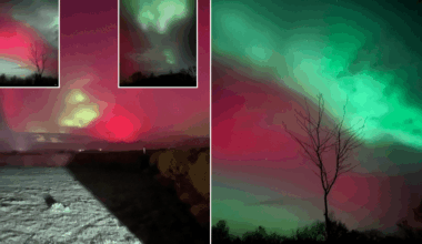 Aurora borealis seen as far south as Cornwall with Britons treated to spectacular display