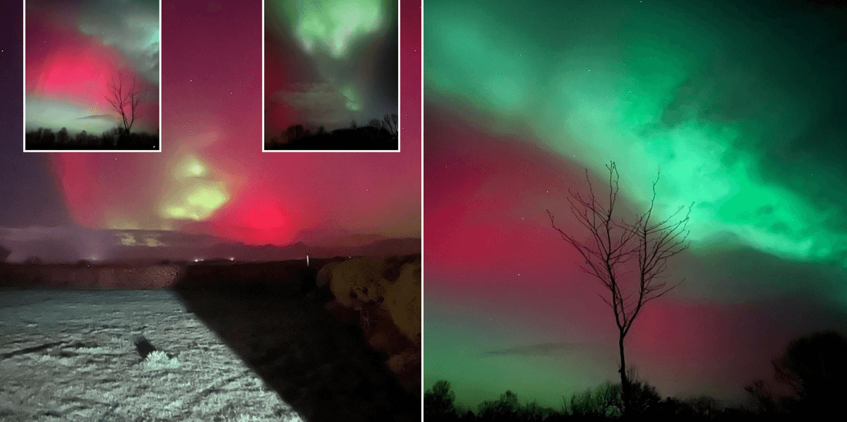 Aurora borealis seen as far south as Cornwall with Britons treated to spectacular display