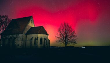 Best Northern Lights photos as aurora borealis creates stunning images in skies over UK and Europe