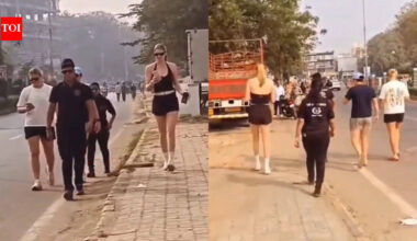 WPL: RCB players take morning walk on Indian road; video goes viral | Cricket News