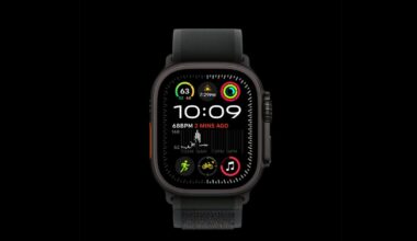 Black Apple Watch Ultra 2 with black Trail Loop now $349 off the original price (Best Buy refurb) 