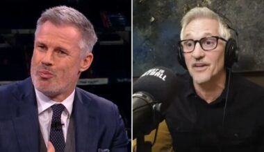 Jamie Carragher reignites Gary Lineker feud on live TV over podcast 'no one listens to'