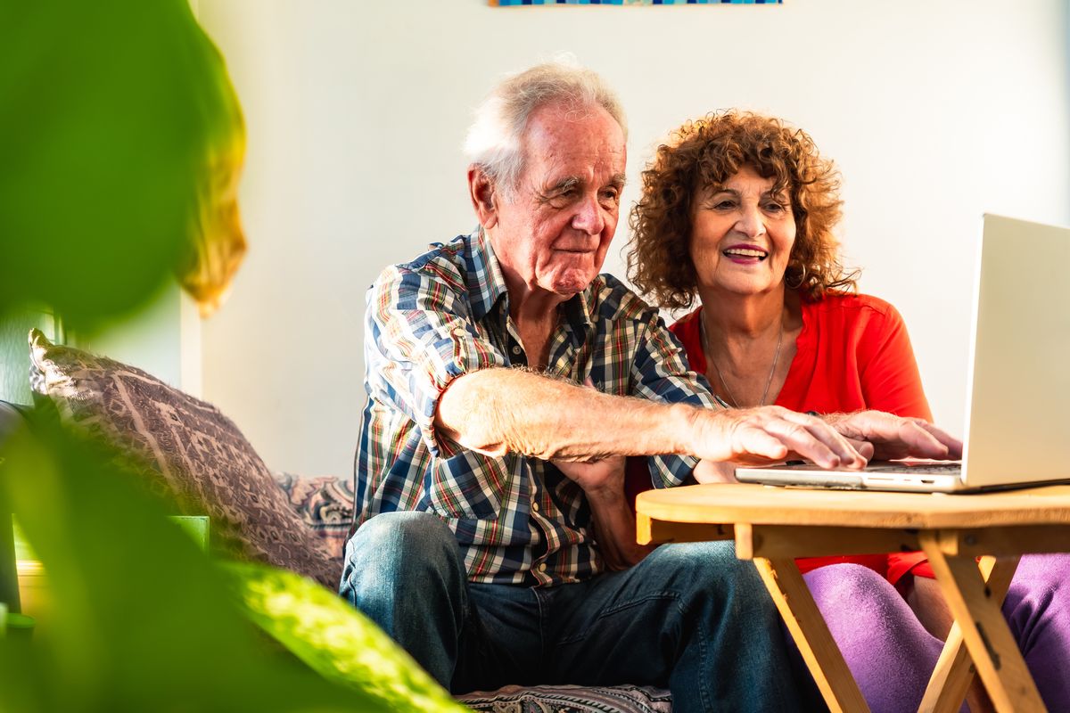 Person checking their pensions