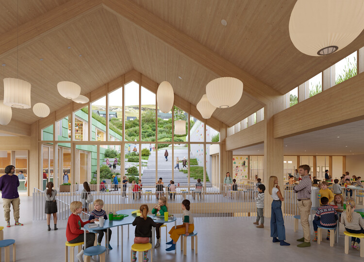 Henning Larsen Proposes a "Learning Village" to Expand the Glyvra School in the Faroe Islands - Image 5 of 7