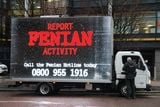 thumbnail: The van was spotted in Belfast city centre.