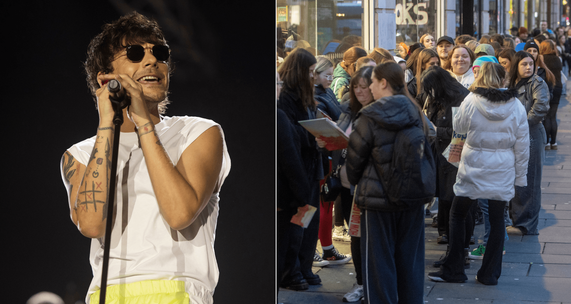 Scots superfans brave cold & queue up to meet One Direction legend Louis Tomlinson