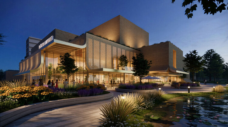 MVRDV and Buro Happold Reveal Design for the Lampegiet Theatre in Veenendaal, Netherlands - Image 2 of 8