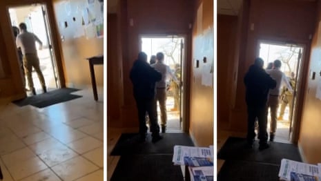 Footage appears to show ICE agent trying to enter Ecuador's consulate in Minneapolis – video