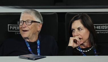 Bill Gates in premium Open seats, far from nosy Epstein files questions