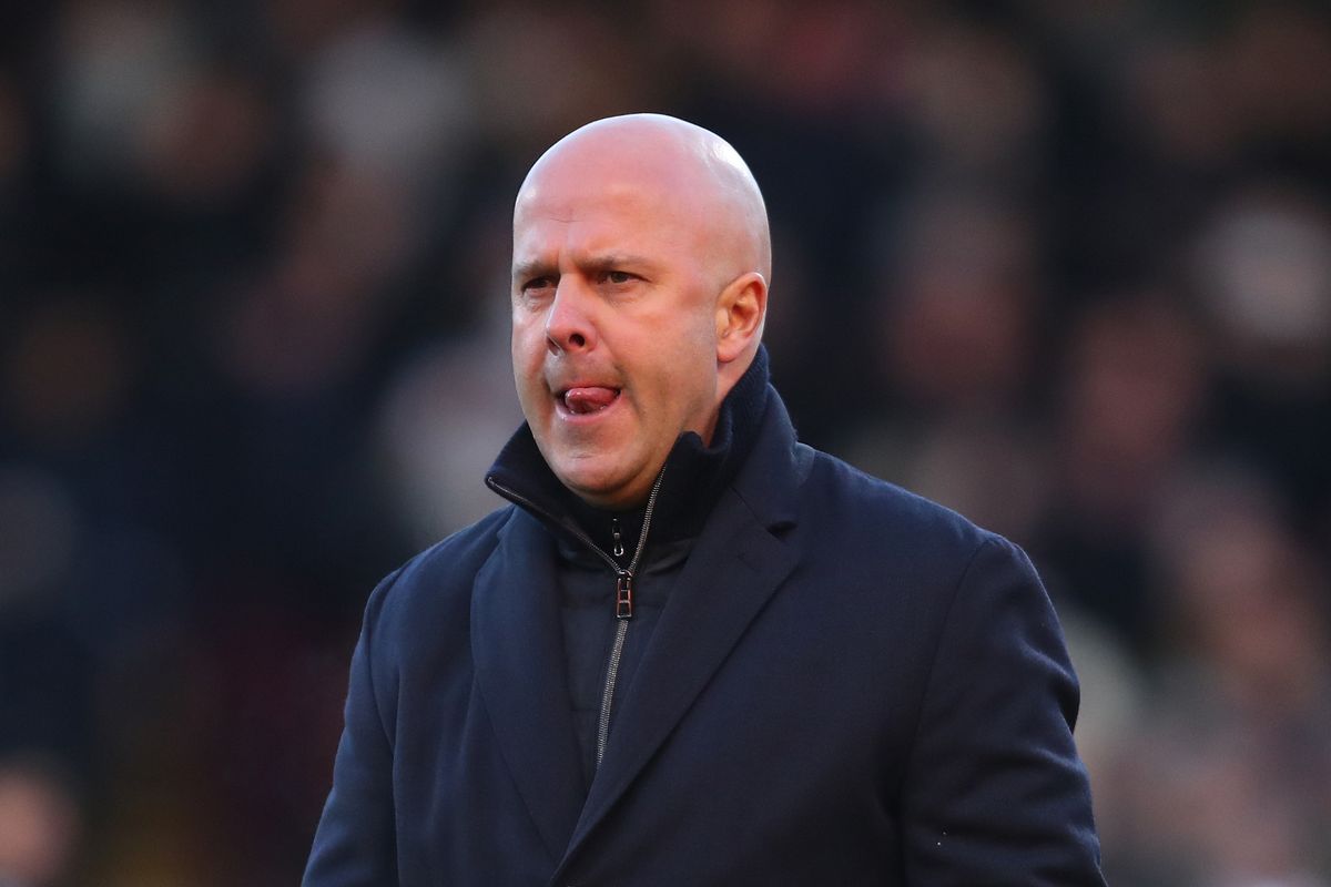 Arne Slot during a Liverpool game