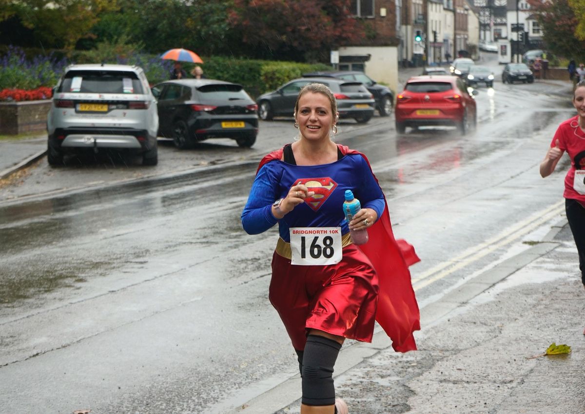 Carla taking part in the Bridgnorth 10k run after discovering her love for running