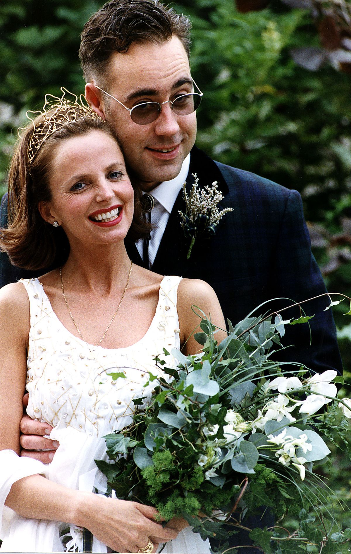 Clare Grogan and musician husband Stephen Lironi.