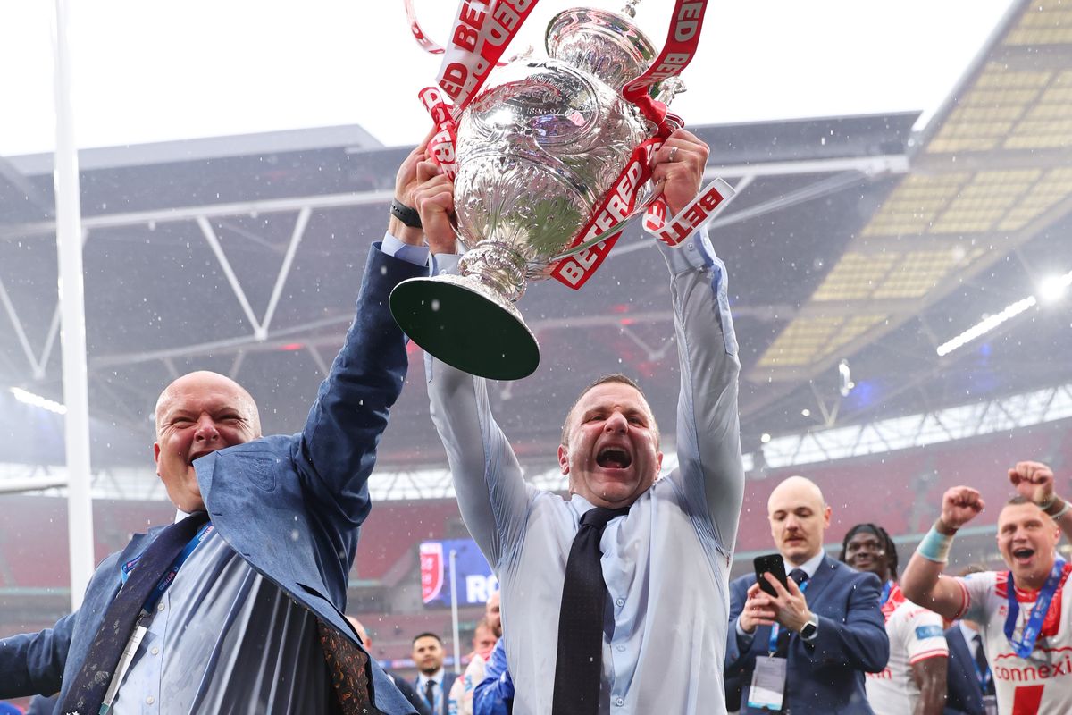 Hull KR's Paul Lakin and Willie Peters