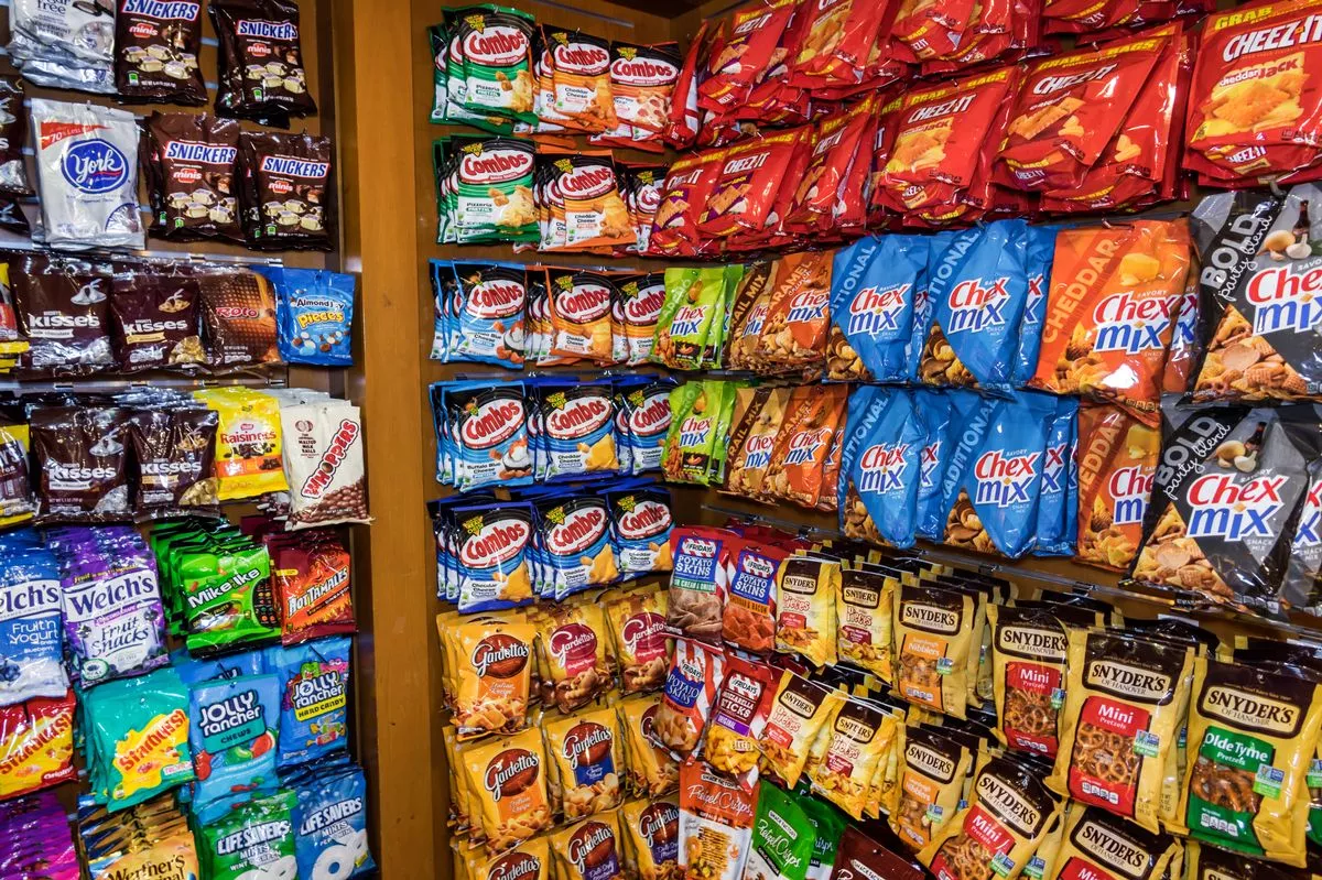 Florida, Miami International Airport, junk food, snacks. (Photo by: Jeffrey Greenberg/Universal Images Group via Getty Images)