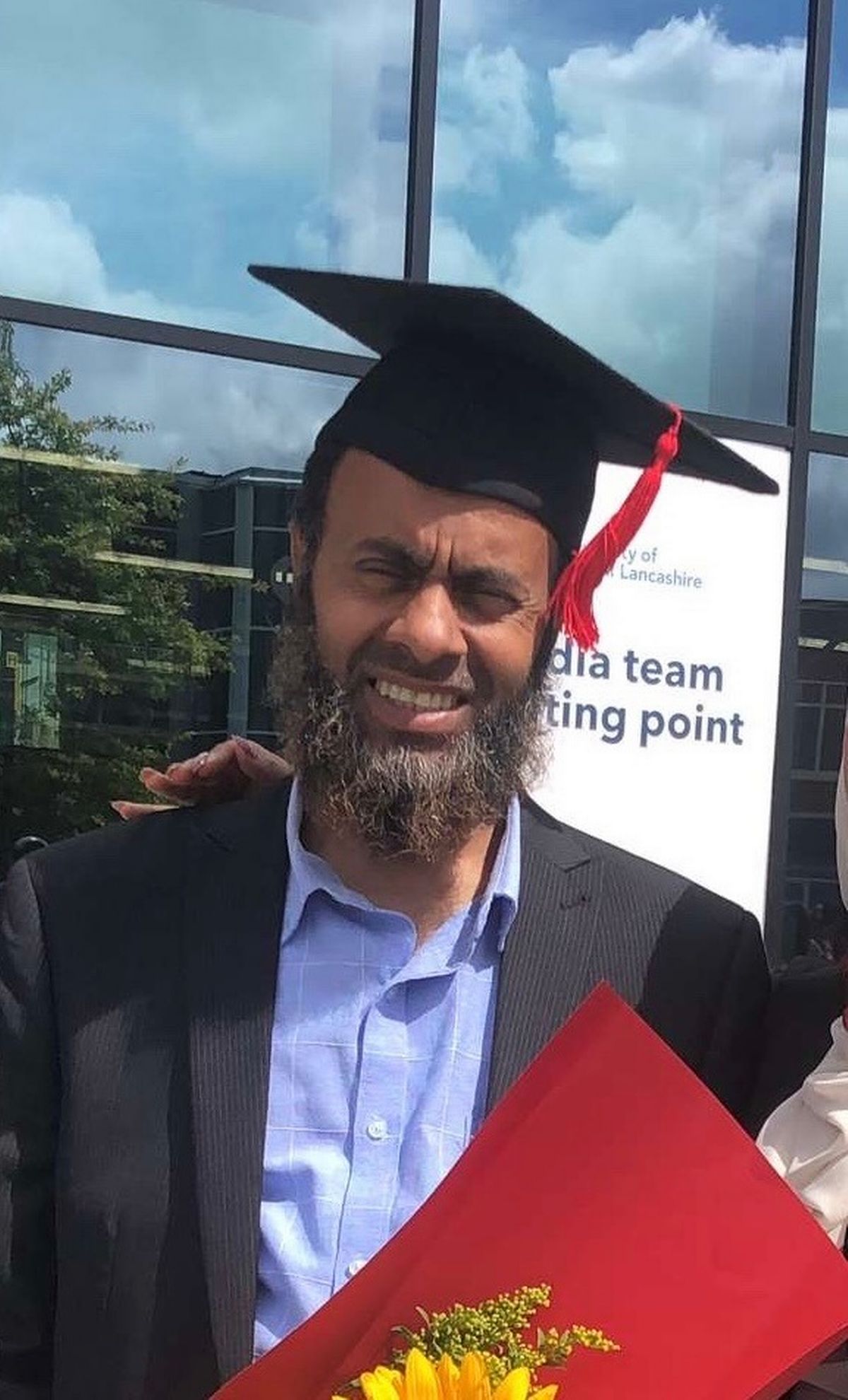 Mosrab Ali pictured at his daughter's graduation