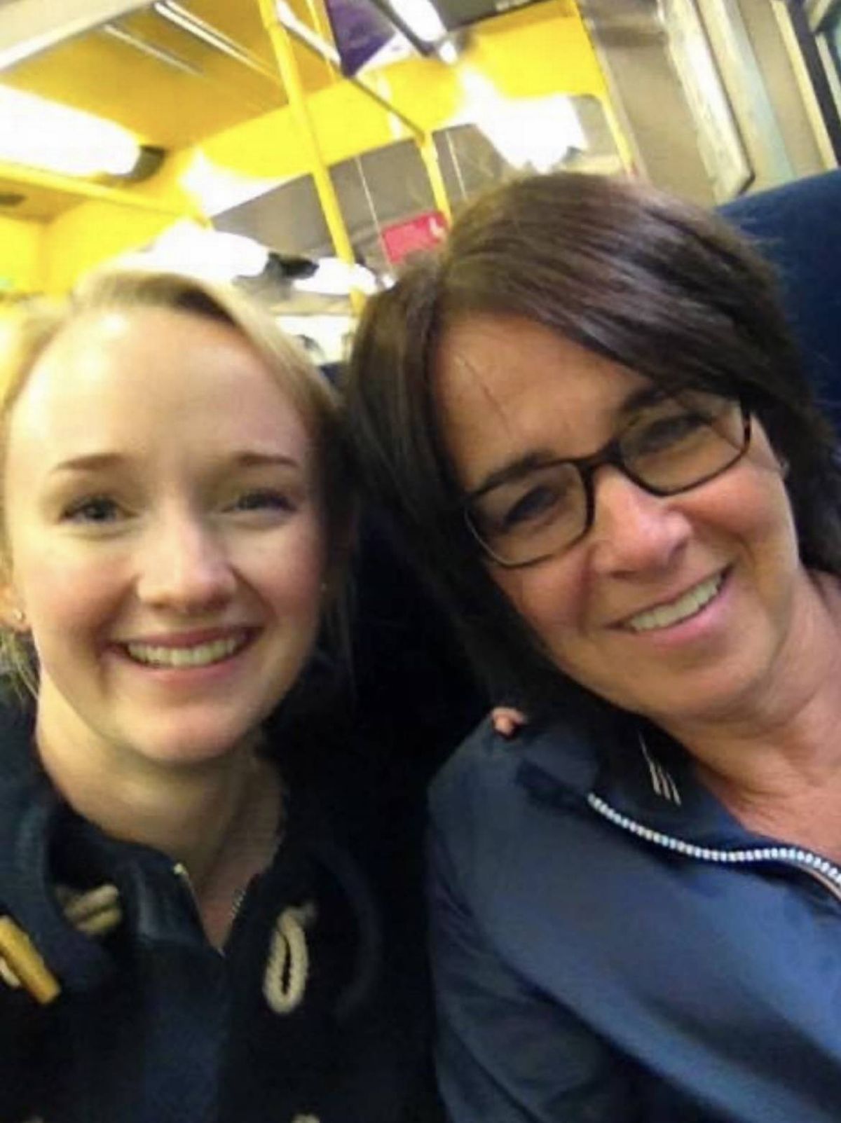 Jessica with her mother Andrea Brady