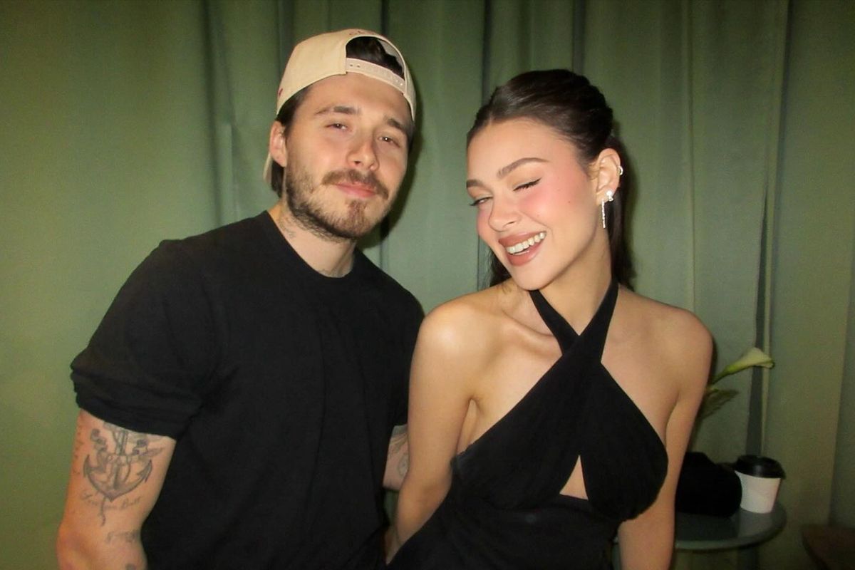 Brooklyn Beckham with wife Nicola Peltz