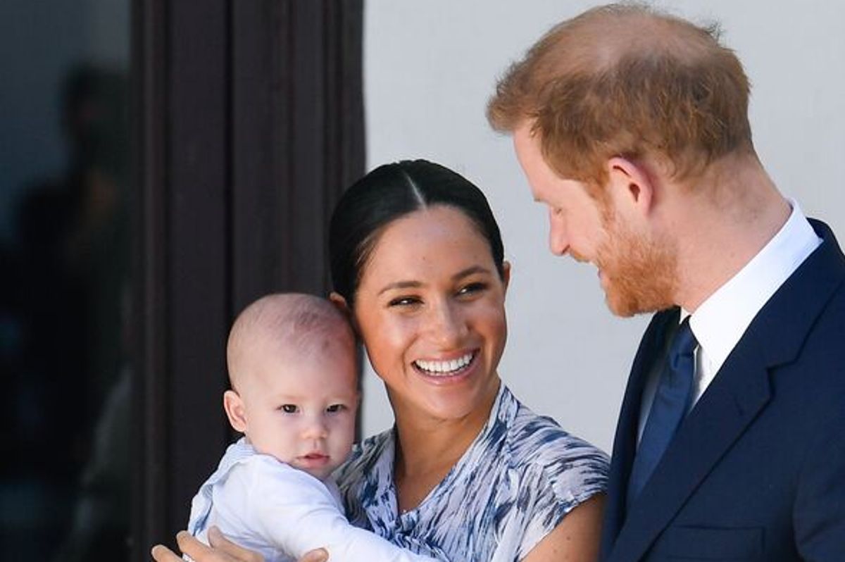 Prince Harry and Meghan with Archie