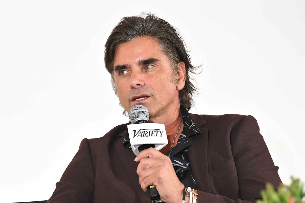John Stamos Looks So Different After Ditching His Signature Brown Hair for an Unexpected Streaky Blonde Look
