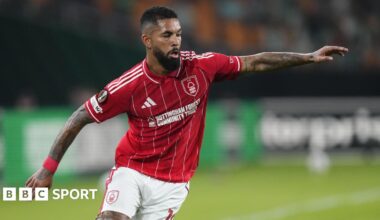 Douglas Luiz playing for Nottingham Forest