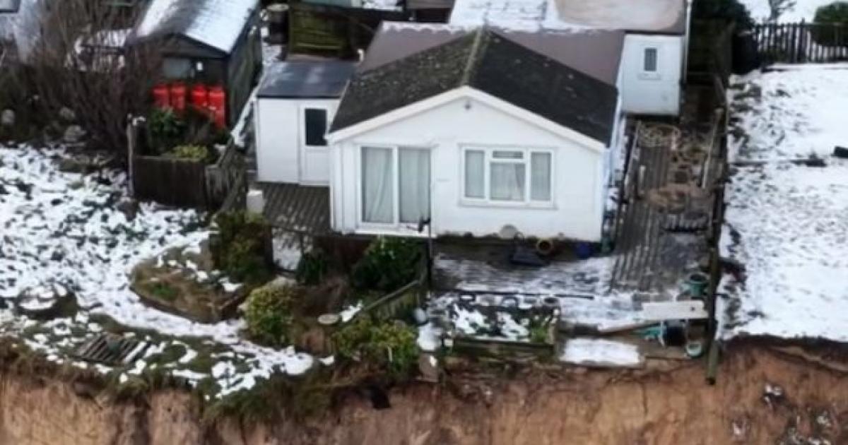 Drone video shows extent of erosion at Hemsby coastline