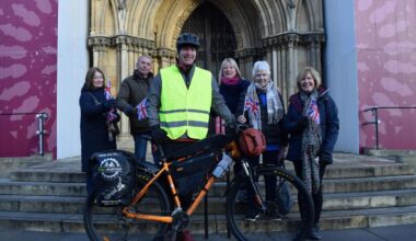 York Minster send-off for 27,000km bike ride to New Zealand