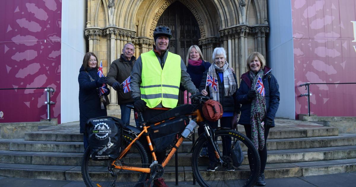 York Minster send-off for 27,000km bike ride to New Zealand