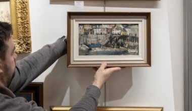 Charity shop painting of Mousehole Cornwall sold for £3,900