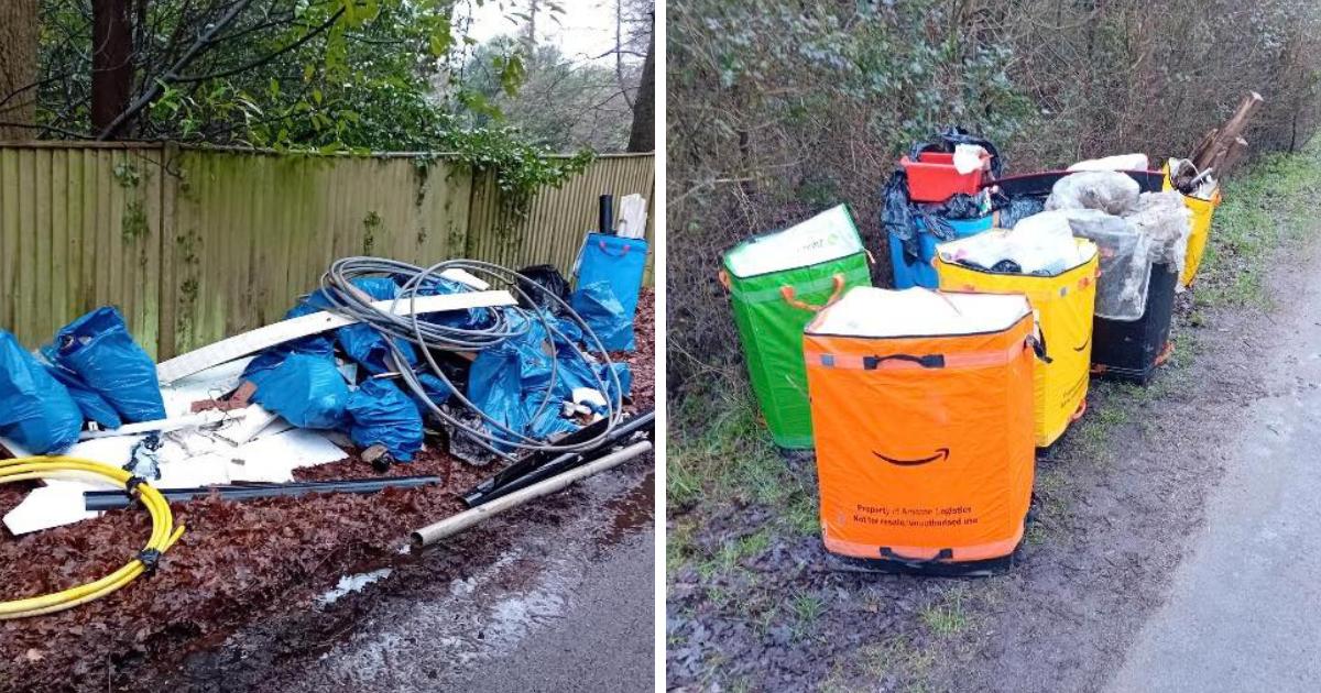 Bracknell Council: Fly-tipping in Warfield and Winkfield