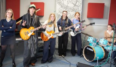 Rock star Justin Hawkins of The Darkness in Hereford