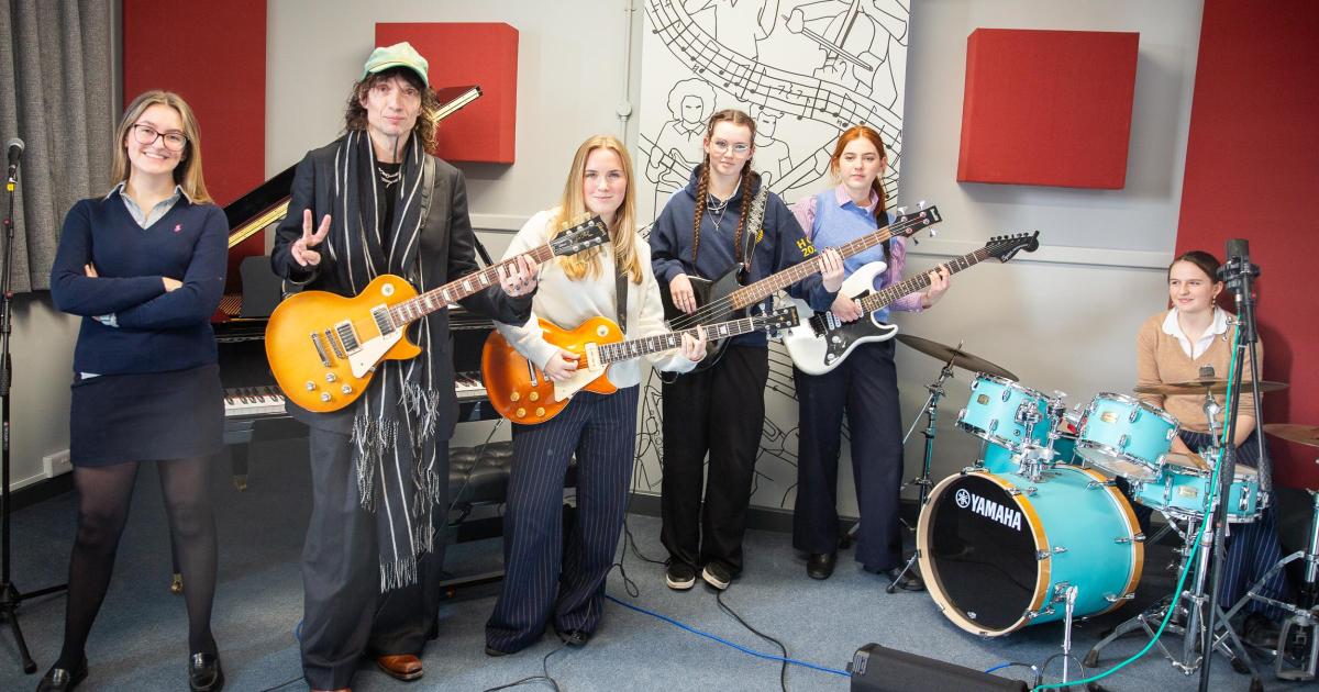 Rock star Justin Hawkins of The Darkness in Hereford