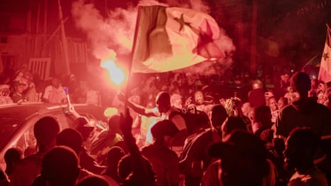 Senegal capital Dakar erupts in celebration after Afcon final victory – video
