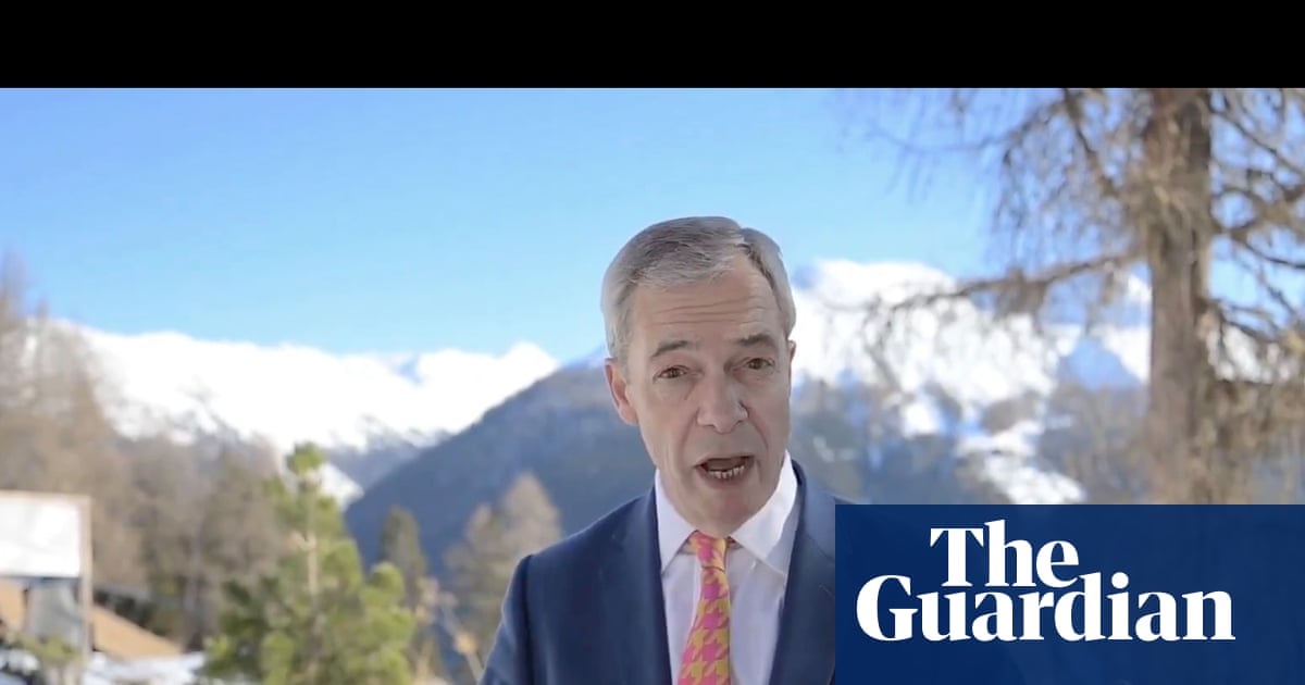 Nigel Farage’s trip to Davos hosted and paid for by family trust of billionaire | Nigel Farage