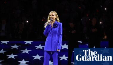 ‘Leave Greenland alone!’: US anthem heckler at NBA London game draws cheers | NBA