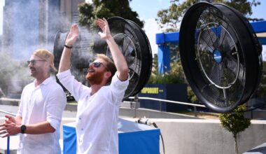 scorching 43C heat keeps 50,000 fans away