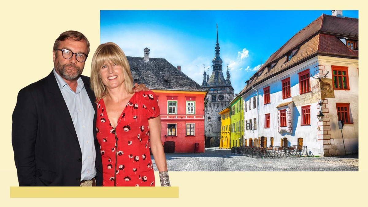 Rachel Johnson and Ivo Dawnay on their Transylvania bike adventure