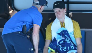 Extreme heat rule saves cramping Jannik Sinner at Australian Open