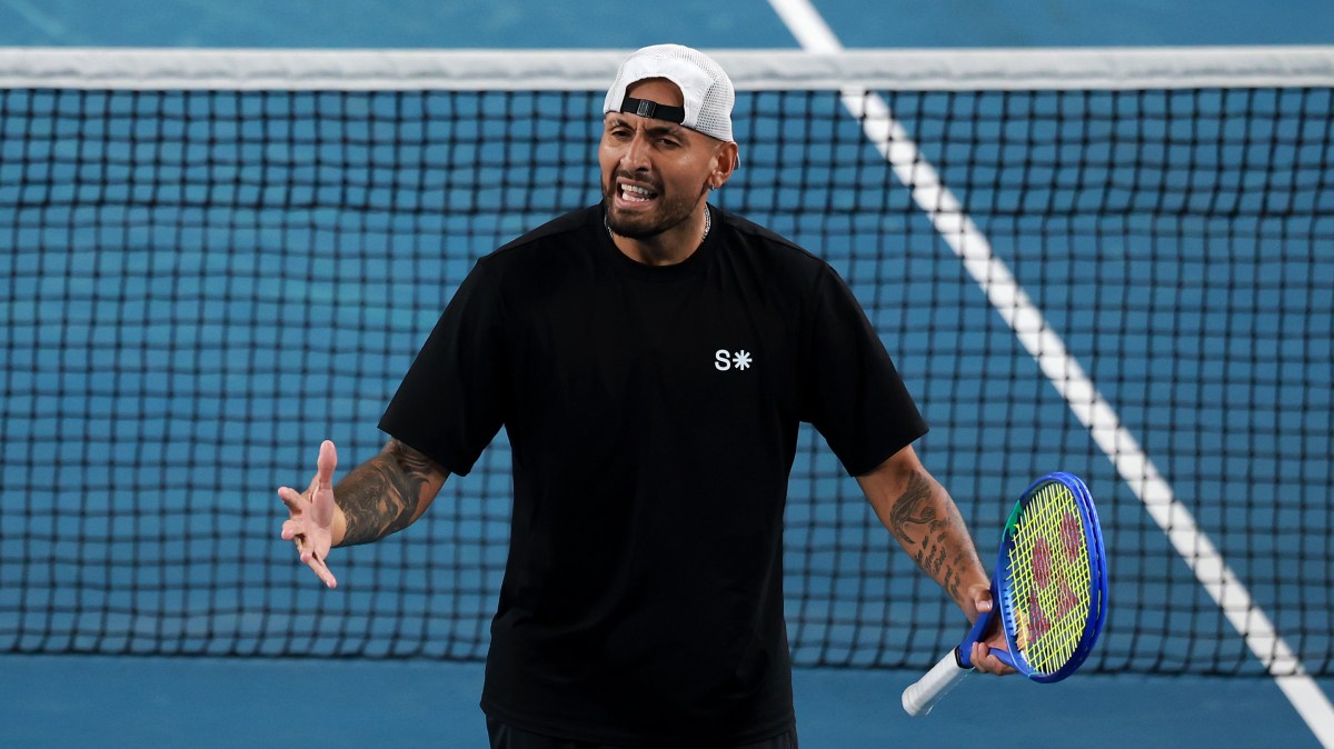 Nick Kyrgios fumes at ‘horrendous’ umpire calls and ‘dumb’ rules