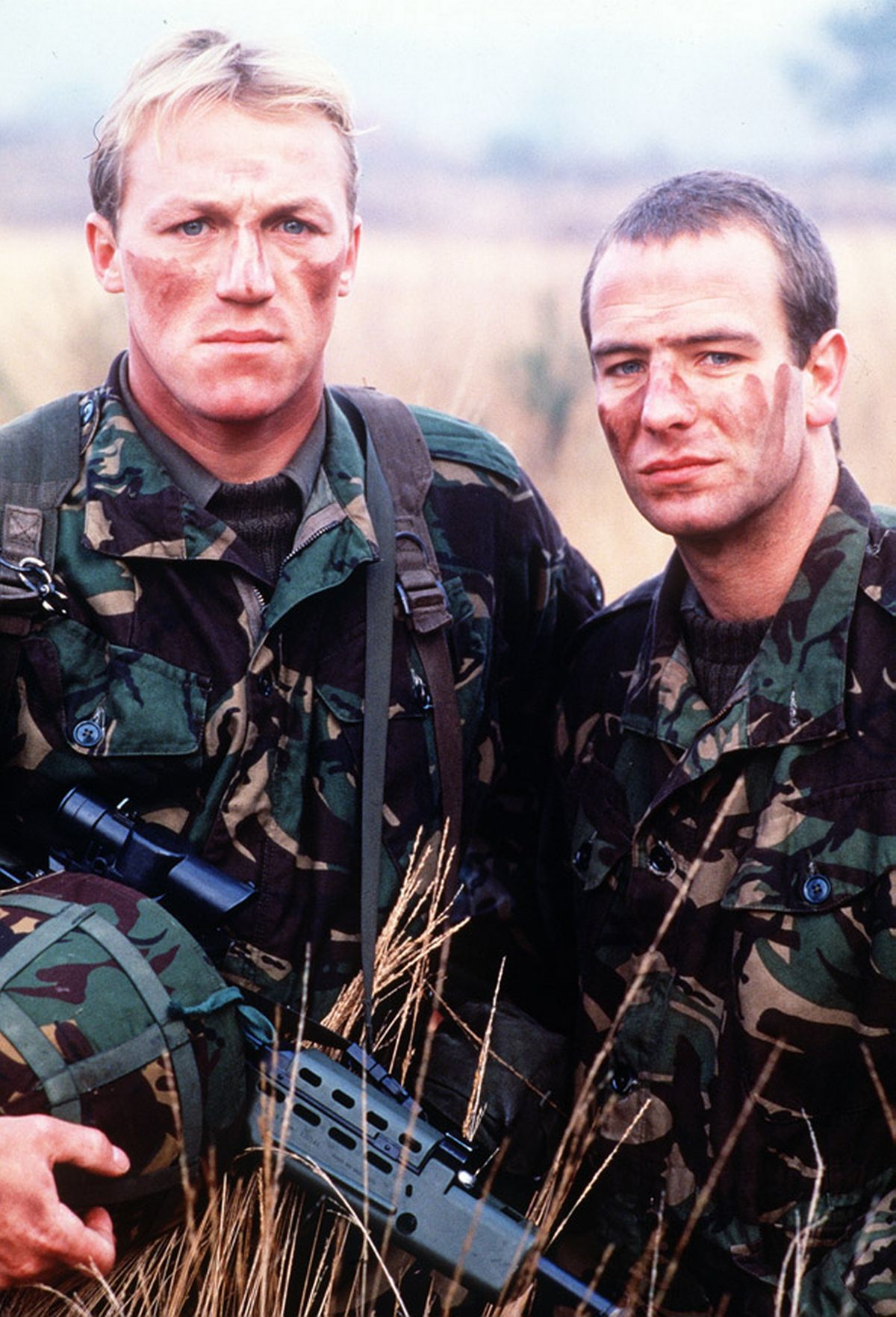 Jerome Flynn and Robson Green star in the TV programme Soldier Soldier