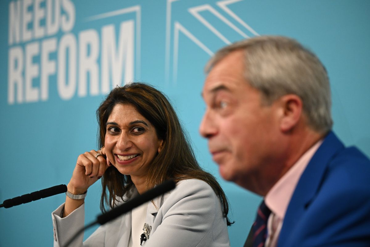Suella Braverman and Nigel Farage