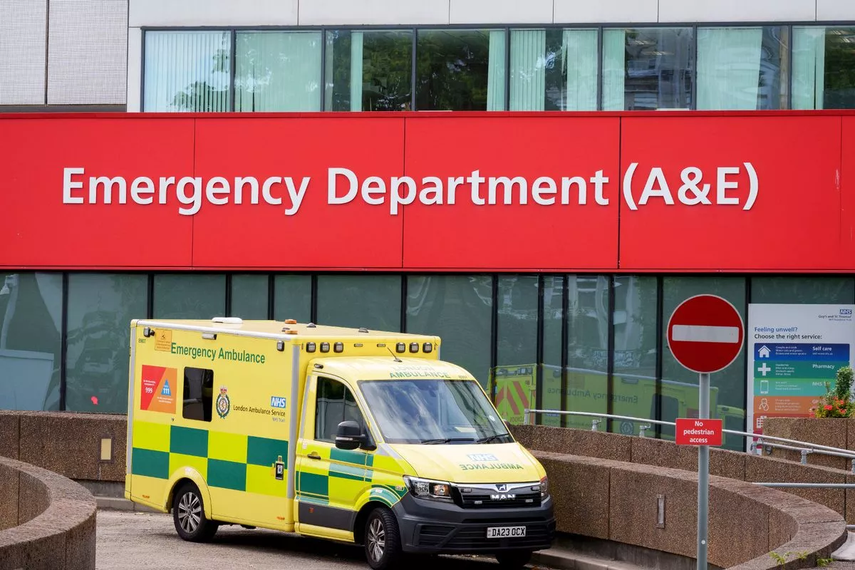 Ambulance outside hospital