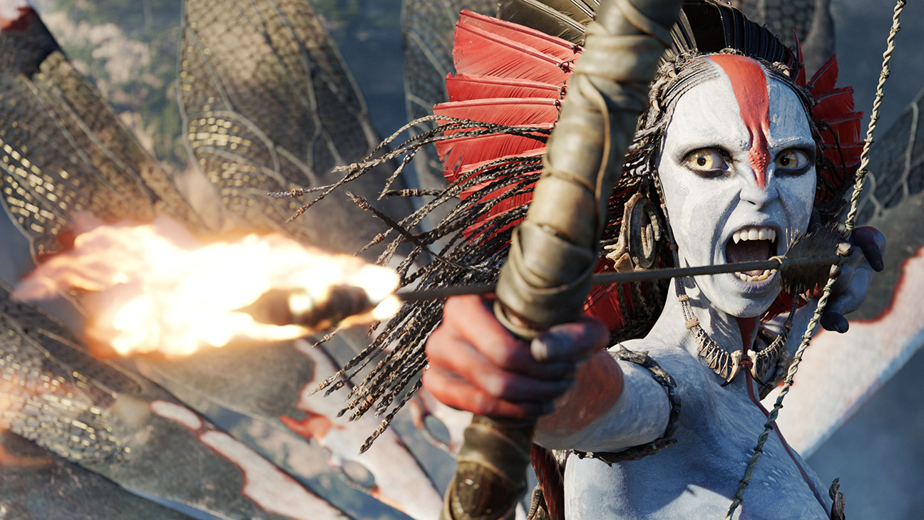 Oona Chaplin as Varang in 20th Century Studios' Avatar Fire and Ash