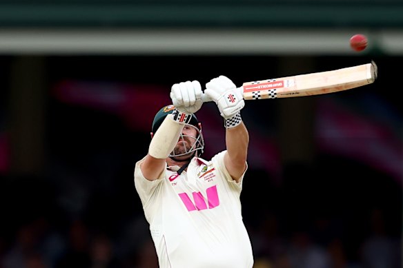 Travis Head was in fine form at the SCG on Monday.